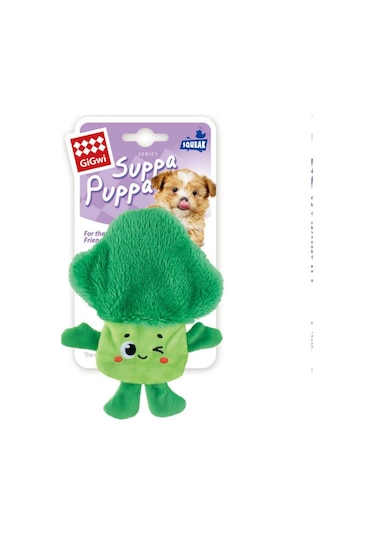 Gigwi Suppa Puppa Brokoli Sesli Köpek Oyuncağı