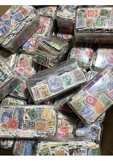 Damgalı Dünya Pulu Lotu 200 Adet - Yabancı Posta Pulu