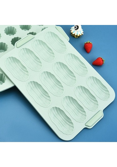 Gatherco Silikon Kalıp Pişirme Kalıbı Ekmek Pişirme Tepsisi Yapışmaz Kek Kalıbı Tepsileri Ekmek Pişirme Aleti, 20 Izgaralı Jöle Kalıbı