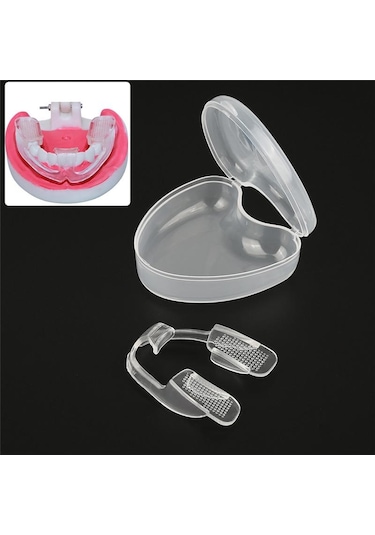 Diş Ağız Koruyucusu Bruksizm Atel Gece Diş Diş Taşlama Uyku Yardımı Silikon