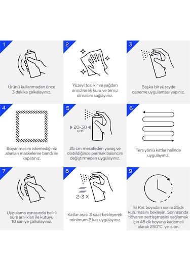 Kluger Isıya Dayanıklı Gümüş Sprey Boya 508