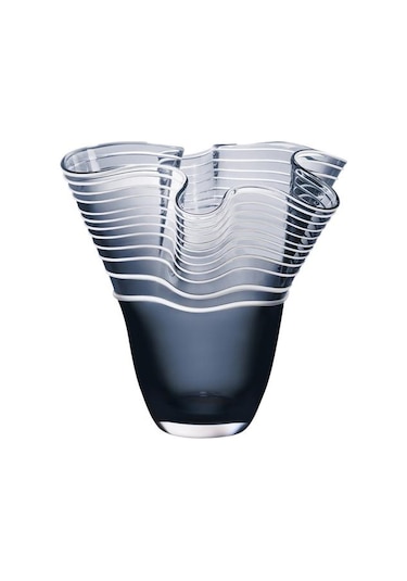 Madame Coco Honfleur El Yapımı Cam Vazo Büyük Boy Lacivert