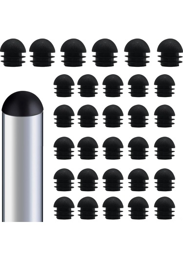 Tenfowee 30 Adet 19mm Plastik Boru Ucu Kapağı - Metal Sandalyeler Ve Bahçe Mobilyaları İçin Kayma Koruyucu