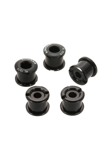 Lixada Set 5 Chainwheel Cıvata 7075 Alüminyum Alaşımlı Crankset Siyah