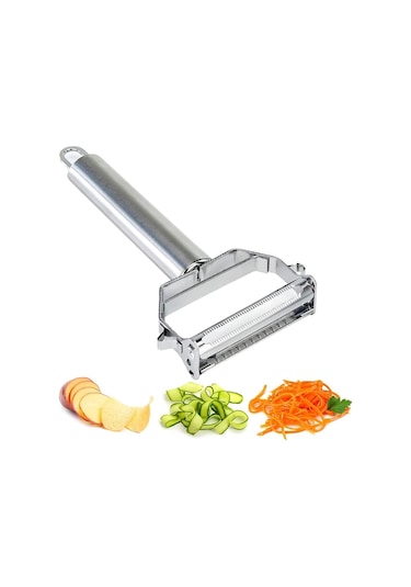Julien Sebze Meyve Doğrayıcı Soyucu Çift Fonksiyonlu Paslanmaz