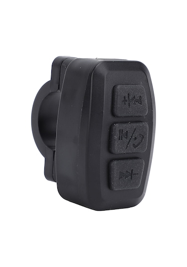 Vkemall Bisiklet İçin Kablosuz Telefon Kontrolcüsü - Bluetooth İle Müzik Ve Arama Yönetimi, Ipx6 Su Geçirmez, 15m Uzaklıkta, İos/android Uyumlu Siyah