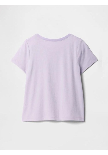 Kız Bebek Gap Logo Grafikli T-shirt Lila-6000 Lila