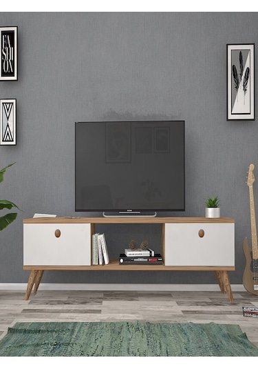 Mbes Mobilya Eda Atlantik-Beyaz 140 Cm Tv Ünitesi