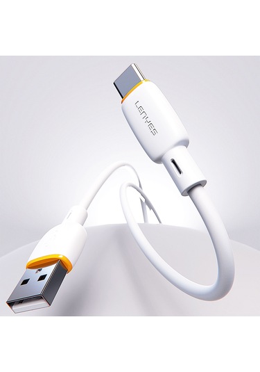 Lenyes Lc548-tc Usb-a To Type-c Data Ve Şarj Kablosu 12w 1m Beyaz Beyaz