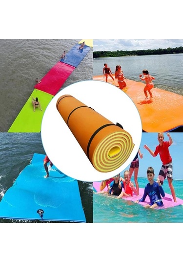 Ganzhoushop Yüzen Turuncu Sal Havuz Botu Aile Eğlencesi - Ucuz Ve Keyifli Turuncu - Sarı