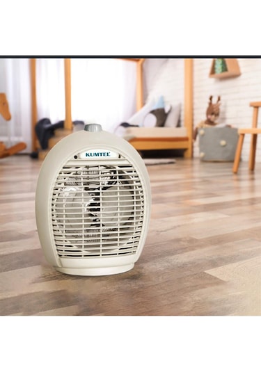 2000 W Fanlı Isıtıcı Krem Elektrikli Soba