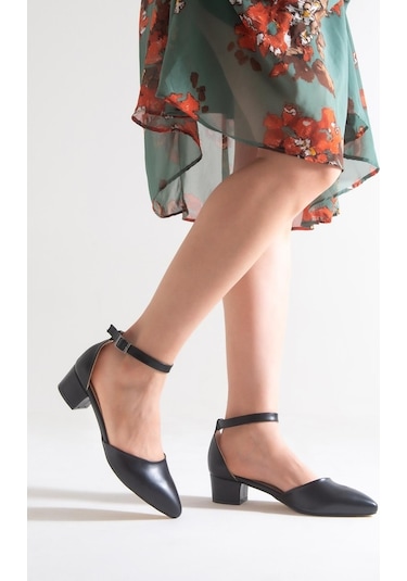 Topuklu Büyük Numara Bayan Karnıyarık Ayakkabı  (538585152)