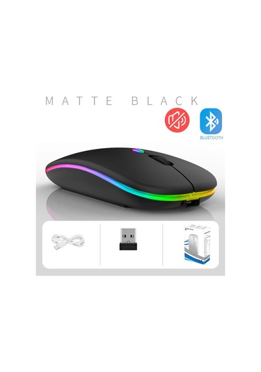 Jms Bluetooth Çift Modlu Usb Kablosuz Ultra İnce Fiber Optik Mouse