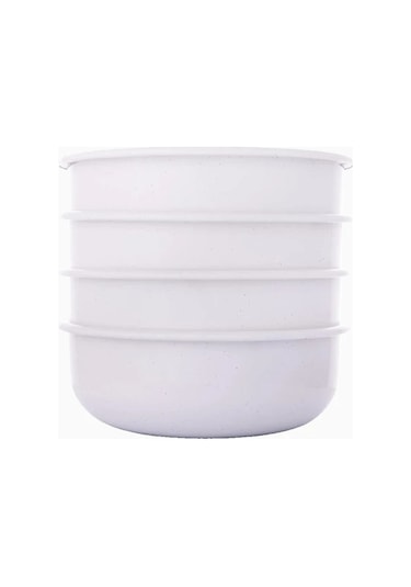Barebones Rolled Enamelware 4 Lü Emaye Kamp Kasesi Mutfak Aksesuarları Beyaz