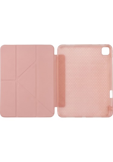 Ps Apple Uyumlu iPad Pro 13 İnç M5 / M4 Tri Folding Standlı Kılıf - Pembe Kapaklı Kılıf