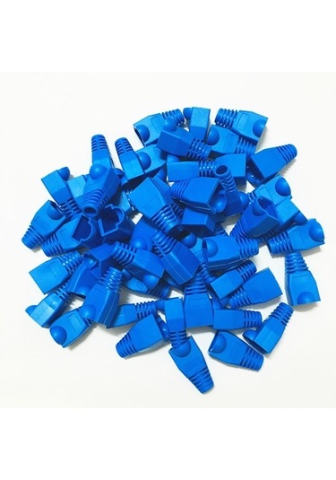 Polaxtor Rj45 Cat5 Cat6 Kılıf 100 Adet - Mavi
