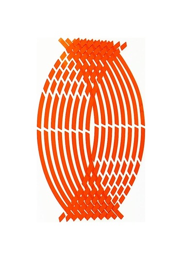 Motosiklet Jant Çıkartmaları Kişilik Tekerlekleri Modifiye Çıkartmalar Kırmızı Kırmızı