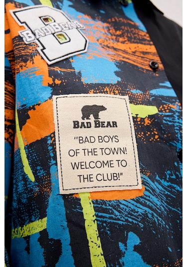 Bad Bear Anastasia Siyah Kadın Baskılı Gömlek-nıght Siyah