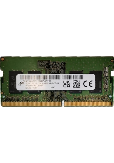 Micron MTA4ATF51264HZ-3G2R1 4 GB DDR4 3200 MHz CL22 Notebook Bellek