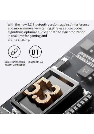 Cbtx S47 TWS Bluetooth 5.3 Dijital Ekran Kulak İçi Kulaklık