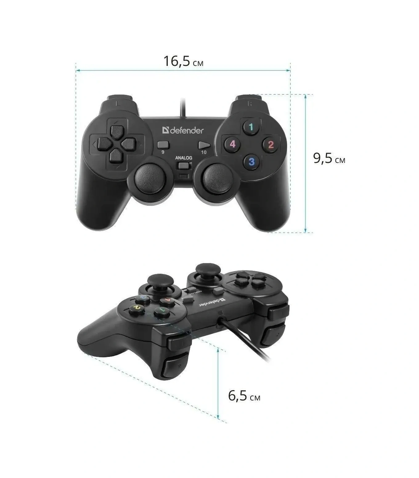 Defender Kablolu Bağlantılı Omega Oyun Kumandası 5540474