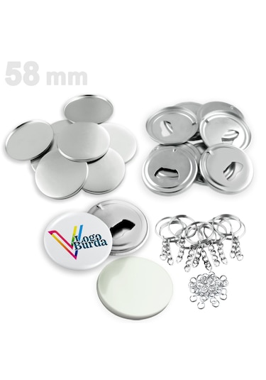 58 Mm Buton Anahtarlık Açacak Sarf Vg58bans 100 Adet