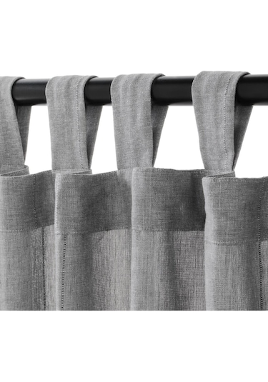 Fon Perde/2 Kanat, Gri, 140x300 Cm Gri