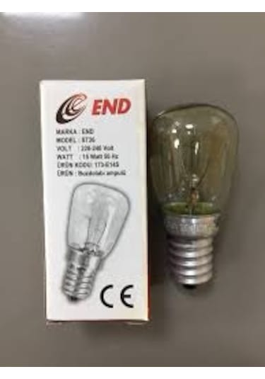 End 15 Watt E14 Duy Buzdolabı Ampulü Şeffaf.flamanlı Tip
