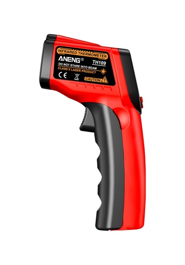 Vkemall Aneng Th109 Kızılötesi Termometre Lcd Higrometre Lazer Sıcaklık Ölçer Pirometre Elde Red