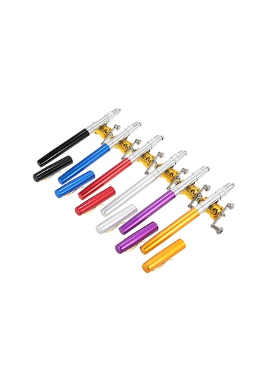 Lemestar Alüminyum Fiberglas Mini Olta Kamışı Ve Makaralı Set - Mor, 99cm Uzunluk, 2.1:1 Diş Oranı, Uçak/demirbaş/buz Olta İçin