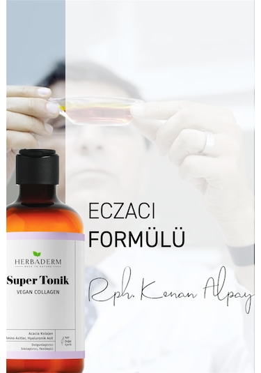 Herbaderm Vegan Collagen Dolgunlaştırıcı Super Tonik 250 Ml