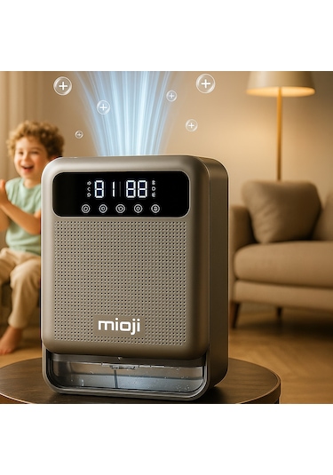 Mioji Mio 30nec Pro 3.8 Litre Çift Göstergeli Nem Alma Ve İyon Hava Temizleme Cihazı - Silver Gümüş