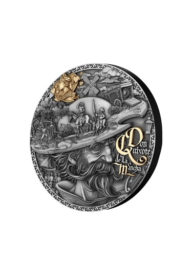 AgaKulche Don Kişot Altın Kaplama Gümüş Sikke Coin