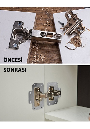 Menteşe Tamir Seti Dolap Kapak Tamir Sacı 2 Adet