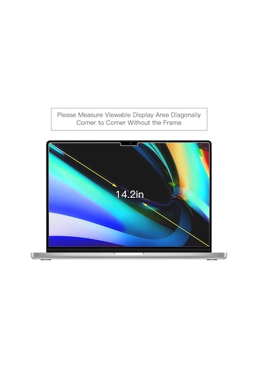 NovStrap Apple Uyumlu MacBook Pro 2021 16.2" A2485 Ekran Koruyucu