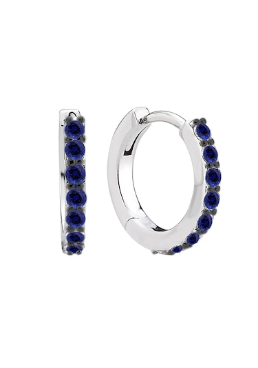 Sirius Pırlanta Safir Taşlı Helios Halka Küpe 0847e0016