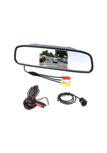 Dancemonkey Rg-202 Kamyon Dikiz Aynası Ekranı 4.3'' Su Geçirmez Yuvarlak Kamera