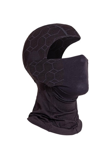 Oil Company Siyah Balaklava Termal Kar Maskesi Unisex