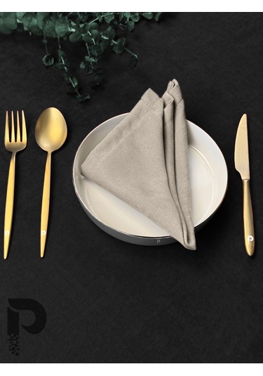 Taş Kumaş Peçete Daily Serisi Kadife Görünümlü Taş