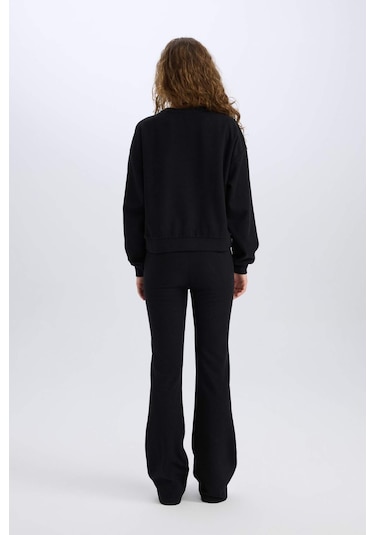 DeFacto 2'li Takım Basic Düz Bisiklet Yaka Üst Esnek Belli Uzun Alt E3841AXNSBK81 DeFacto 2'li Takım Basic Düz Bisiklet Yaka Üst Esnek Belli Uzun Alt E3841AXNSBK81