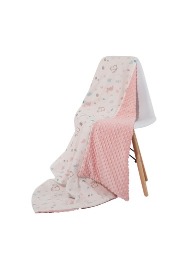 Hangfox Yumuşak Pamuk Bebek Battaniyesi 110x158cm - Nane Desenli, Nemli Ve Konforlu, Bebek Yatağı Araç Seyahat İçin Uygun Çok Renkli