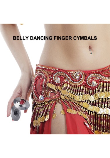 2 Adet Parmak Zilleri Göbek Dansı Gümüş Parmak Zilleri Göbek Dansı Zilleri Ritim Vuruşları Perküsyon Müzik Aleti Dansçı Partisi İçin