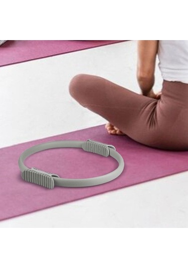 Ganzhoushop Uyluk Suntek Ring Kolay Pilates İç Gri Gri Esnek Egzersiz Circle Zm Gri