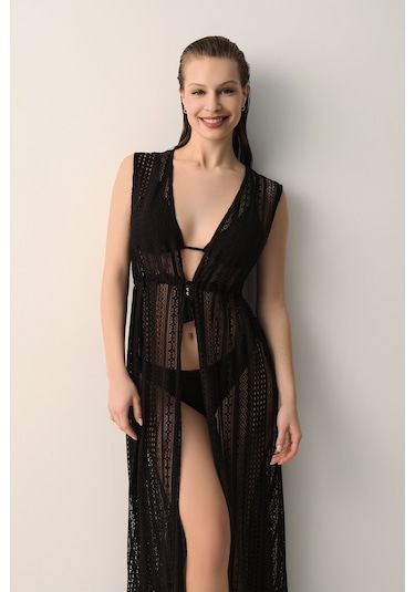 Suwen Adriana Kaftan Sba263601328 Siyah