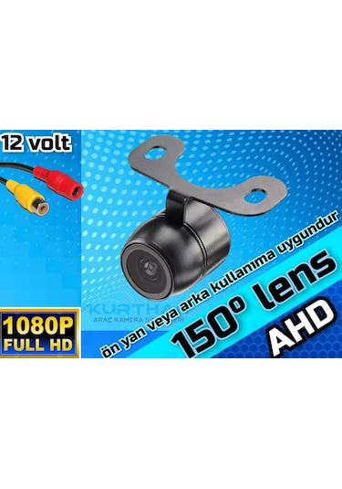 Ahd 1080p Kelebek Kamera 150'' Geniş Açılı Lens 12 Volt