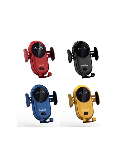 Lemestar S11 Siyah Akıllı Entegreli Araç İçi Kablosuz Şarj Cihazı - 10w Hızlı Şarj, Infrared Sensörlü Telefon Tutucu Ve Ses Efekti