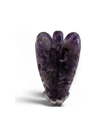 Doğaltaş Melek Epoksi Reçine Ametist Melek