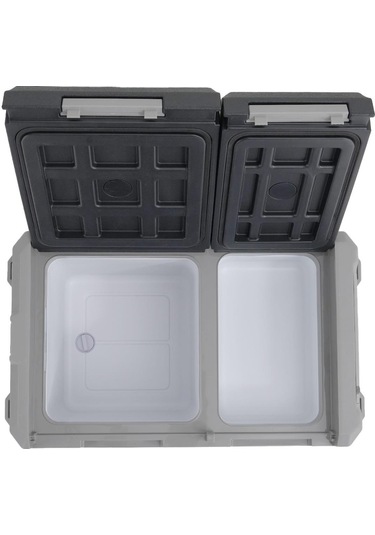 Tc21-18 Çift Kapaklı 50 Litre Taşınabilir Araç Buzdolabı 12v/24v/220v Uyumlu