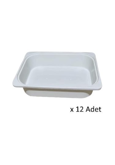 Kenzlife Çamaşır Mutfak Sepeti Byz 10 040 30 Plastik Sepet 12 Adet Beyaz