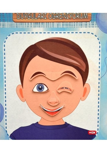 Tox Duyguları Öğreniyorum Keçe Cırtlı Duvar Panosusu (erkek) . Eğ